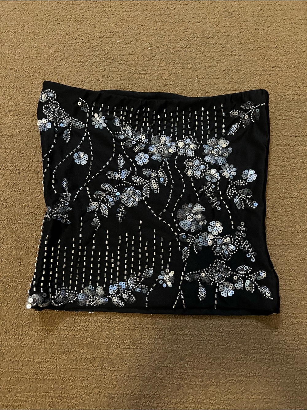 Black beaded tube top - Picture 3 of 4